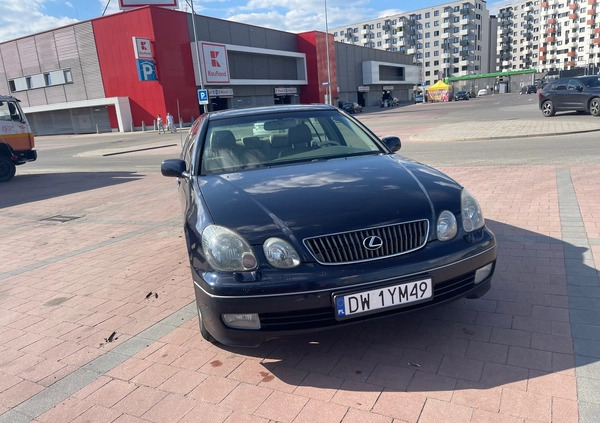 Lexus GS cena 26000 przebieg: 349335, rok produkcji 2001 z Wrocław małe 596